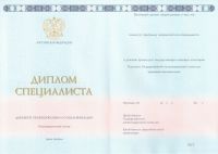 Чистый бланк диплома ВУЗа 1991 - 2024 года